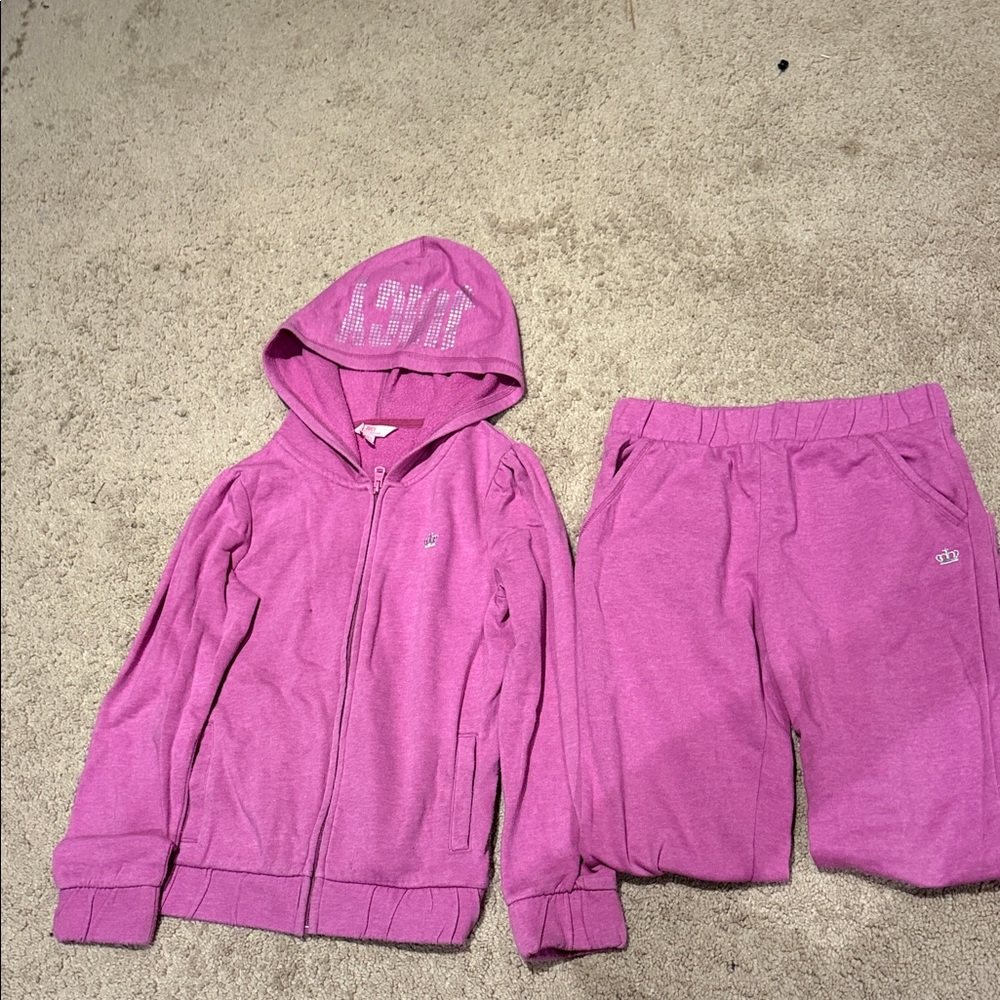 Juicy Couture Purple Hoodie and Sweatpants Set